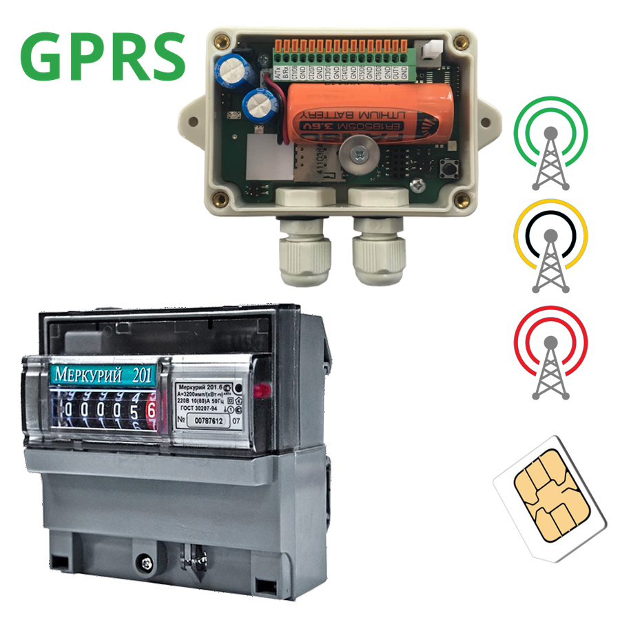 Комплект для индивидуального учета электроэнергии PROMODEM GSM 810.05 Электричество Топливомеры